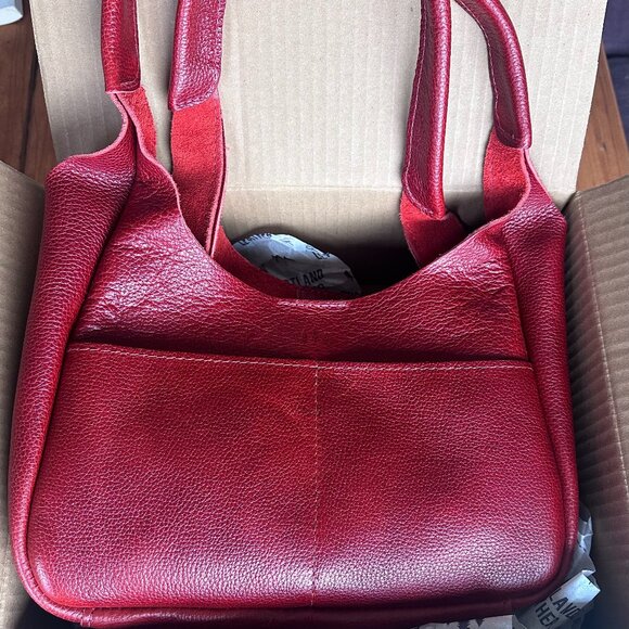 'Almost Perfect' Madison Shoulder Bag, Medium, Chili Red - Picture 1 of 7